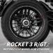  параллель импортные товары Triumph ROCKET 3RGT колесо ступица стикер мотоцикл аксессуары обод переводная картинка комплект безопасность отражающий te