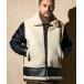 [C DIEM( Carpe Diem )] Mouton Grizzly Deformation Kilt Jacket2 мутон жакет (MSO-24011)