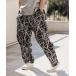 [CAMBIO( can bio)]Radiation Pattern Wide Straight Pants широкий распорка брюки (S46025cmb)