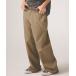 [ADAM PATEK(a dam Patek )]studded T-C twill flare wide trouser flair широкий брюки (AP2618018)