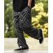 [CAMBIO( can bio)]Bandana Pattern Wide Straight Easy Pants широкий распорка брюки (S600626cmb)