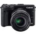 Canon EOS M3 линзы комплект черный хорошая вещь рабочее состояние подтверждено 1 месяцев с гарантией маленький размер легкий беззеркальный 