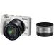 Canon ߥ顼쥹㥫 EOS M3 ֥󥺥å(ۥ磻) EF-M18-55mm F3.5-5.6 IS STM EF-M22mm F2 STM ° EOSM3WH-WLK