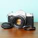 [ прекрасный товар ] исправно работающий товар * Konica AUTOREX 52mm F1.8 половина размер #81
