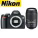 �j�R�� Nikon D60 AF-S 55-300mm VR �]�� �����Y�Z�b�g ��U��␳ �f�W�^����჌�t �J���� ����