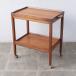 [59519] Britain Vintage kitchen wagon tray removed possible tea Toro Reach -k wooden caster Wagon side table England 