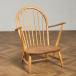  стул * диван Англия L ma- call ERCOL ercol Grand mother z стул голубой этикетка Британия Vintage стул wing The - arm стул легкий #99371