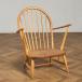  стул * диван Англия L ma- call ERCOL ercol Grand mother z стул голубой этикетка Британия Vintage стул wing The - arm стул легкий #99372