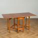  стол Англия щеки Англия Vintage Drop leaf торцевая дверь нога стол складной из дерева бабочка торцевая дверь нога обеденный #99441
