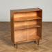  грудь * шкаф Англия натуральное дерево nei солнечный Nathan Vintage narrow стекло шкаф Британия полка витрины книжный шкаф буфет Mid-century #99455