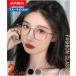  no lenses fashionable eyeglasses lady's black . largish large size four angle square glasses .. glasses stylish PC glasses blue light cut 