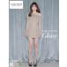 [ROBE de FLEURS Glossy / low bdof правило g Rossi -] стрейч / ламе /dore-p/ one shoru/ тугой / Mini платье /kyaba платье / One-piece [GL4182]