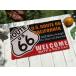  route 66 здесь коврик ( wellcome ) # american смешанные товары America смешанные товары коврик перед дверью 