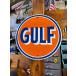  Gulf раунд type жестяная пластина табличка # american смешанные товары America смешанные товары 