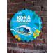 kona большой wave золотой e-ru колпачок для бутылки автограф жестяная пластина табличка Hawaiian craft Via -