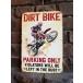  Dirt Bike (Кроссвый Мотоцикл) специальный парковка Mini жестяная пластина табличка парковка автограф # american смешанные товары America смешанные товары 