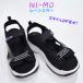  колено moni-mo NM J130 moon Star Kids Junior спорт сандалии текстильная застёжка прекращение 4cm толщина низ задний ремень девочка ученик начальной школы женщина . черный 