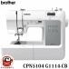 BROTHER Brother компьютер швейная машина foot контроллер CPN5104 G1114-CB 67408 жидкокристаллический дисплей LED 6 листов отправка зуб незначительный ткань толщина . ткань затраты ko почтовый заказ прямая поставка 