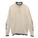 PEARLY GATES Pearly Gates сделано в Японии Golf длинный рукав половина Zip свитер 4 оттенок белого вязаный мужской б/у одежда б/у 