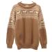 BEAUTY&amp;YOUTH UNITED ARROWS красота and Youth United Arrows северный олень рисунок свитер с длинным рукавом L вязаный патрубок patch имеется мужской б/у одежда б/у 