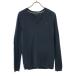 TOMMY HILFIGER Tommy Hilfiger Logo вышивка длинный рукав V шея вязаный M темно-синий свитер мужской б/у одежда б/у 