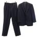 Burberrys Burberry z90s шерсть Old костюм верх и низ выставить A6/85 темно-синий мужской б/у одежда б/у 