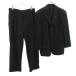 Emporio Armani Emporio Armani 90s Италия производства Old полоса рисунок костюм верх и низ выставить 46 оттенок черного мужской б/у одежда б/у 
