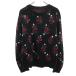 SHIPS GENERAL SUPPLY Ships jenelaru принадлежности сделано в Японии цветочный принт свитер с длинным рукавом S черный вязаный солнечный ta мужской б/у одежда б/у 