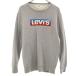 Levi's Levi's длинный рукав тренировочный футболка S серый обратная сторона ворсистый мужской б/у одежда б/у 