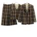 DAKS Dux в клетку юбка костюм верх и низ выставить 9AR хаки серия 3 деталь женский б/у одежда б/у 