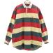 POLO COUNTRY RALPH LAUREN Polo Country Ralph Lauren 80s 90s Old окантовка рисунок длинный рукав Rugger рубашка M красный мужской б/у одежда б/у 