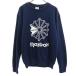 Reebok Reebok длинный рукав тренировочный футболка M темно-синий мужской б/у одежда б/у 