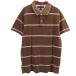 TOMMY HILFIGER Tommy Hilfiger окантовка рисунок рубашка-поло с коротким рукавом L Brown олень. . мужской б/у одежда б/у 