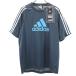  не использовался adidas Adidas тренировка короткий рукав футболка M серый мужской б/у одежда б/у 
