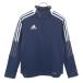 adidas Adidas тренировка длинный рукав половина Zip одежда 160 темно-синий джерси Kids б/у одежда б/у 