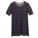 SONIA by SONIA RYKIEL Sony abai Sonia Rykiel окантовка рисунок короткий рукав вязаный туника 38 серый серия женский б/у одежда б/у 