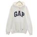  прекрасный товар GAP Gap длинный рукав тренировочный Parker S белый обратная сторона ворсистый тянуть over мужской б/у одежда б/у 