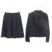 BURBERRY BLACK LABEL Burberry Black Label сделано в Японии юбка костюм верх и низ выставить 38/36 оттенок черного три . association женский б/у одежда б/у 
