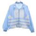 adidas Originals Adidas Originals to зеркальный . il Logo ветровка L Sky голубой обратная сторона сетка женский б/у одежда б/у 