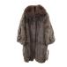  не использовался Sov.sob мех кролика меховое пальто оттенок коричневого женский б/у одежда б/у 