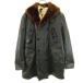  America военно-морской флот 40s Vintage NXSs18795nei биде часть men to балка n -тактный -ma- пальто 40 черный US NAVY милитари воротник мутон мужской б/у одежда б/у 