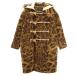 Needles игла z сделано в Японии Leopard полупальто "даффл коут" 1 Brown леопардовая расцветка мужской б/у одежда б/у 