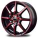 MID EUROSPEED S810 15 дюймовый 4.5J 4H100 +45 B1R черный полировка + красный прозрачный 
