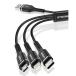 3in1 �[�d�P�[�u�� USB�P�[�u�� 3 in 1 �[�d�R�[�h 1.2m (���C�g�j���O/USB-C/Micro USB�[�q) iPhone An