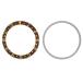 Ewatchparts BEZEL & INSERT COMPATIBLE WITH OLDER ROLEX GMT 1670 1675 16750 16753 16558 BROWN GOLD FONTS ¹͢
