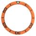 Ewatchparts BEZEL INSERT COMPATIBLE WITH FITS 41MM CASE OMEGA SEAMASTER 300M 2594.52 ORANGE BLACK NUMBER ¹͢