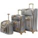 Steve Madden Designer Luggage Collection - 3 Piece Softside Expandable Lightweight Spinner Suitcase Set - Travel Set includes an Under Seat ¹͢