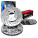 R1 Concepts Front Brakes and Rotors Kit |Front Brake Pads| Brake Rotors and Pads| Optimum OEp Brake Pads and Rotors |fits Chevrolet Cobalt, ¹͢