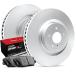 R1 Concepts Rear Brakes and Rotors Kit |Rear Brake Pads| Brake Rotors and Pads| Optimum OEp Brake Pads and Rotors |fits 2014-2021 Ram ProMa ¹͢