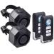 NineLeaf 2 PK USB Rechargeable Bike Alarm with Remote, Wireless Bicycle Anti-Theft Vibration Sensor Alarm with Mounting Bracket, IP54 Water ¹͢